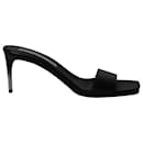 Stella Mccartney Pray Heel Sandals in Black PVC - Stella Mc Cartney