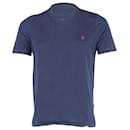 T-shirt girocollo Louis Vuitton in cotone blu navy