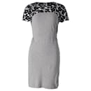 Mother of Pearl Printed Paneled Midi Dress in Grey and Black Cotton  - Autre Marque
