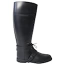 Givenchy Riding Knee-Length Boots in Black Rubber 