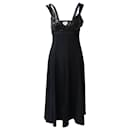 Jason Wu Sequined Sleeveless Maxi Dress in Black Viscose