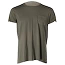 Tom Ford Pocket T-Shirt in Army Green Cotton-Jersey 