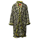Carolina Herrera Tweed-Mantel aus mehrfarbiger Wolle