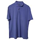 Ermenegildo Zegna Polo Shirt in Blue Cotton 
