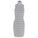 Missoni Sleeveless Turtleneck Dress in Grey Viscose