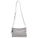 Burberry London Small Shoulder Crossbody Bag in White Grainy Leather