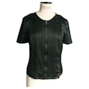 CHANEL Zipped silk blouse very good condition S42 - Chanel