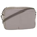 SAINT LAURENT Shoulder Bag Suede Leather Gray Auth ep783 - Saint Laurent