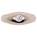 Englischer Ring, besetzt mit einem Diamanten aus Weißgold 750%O - Autre Marque