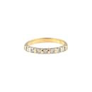 Half wedding ring set with yellow gold diamonds 750%O - Autre Marque