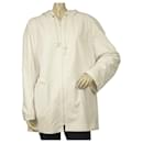 Vivaldi Blanc Zipper Front Trench léger Hooded Jacket taille XL - Autre Marque
