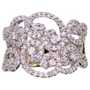 Arabesque ring set with white gold diamonds 750%O - Autre Marque