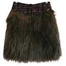 CHANEL Fall 2010 Tweed & Faux Fur Skirt - Chanel