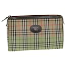 Burberrys Nova Check Pouch Nylon Beige Auth yk6344 - Autre Marque