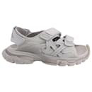 Balenciaga Track Sandals in Grey Polyurethane