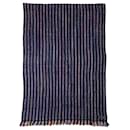 Hermès scarf in striped blue cashmere