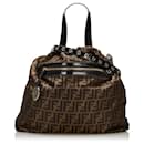 Cartable Fendi Marron Zucca