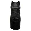 NEW CHANEL SLEEVELESS DRESS P73727 34 36 S GRIPOIX LEATHER LEATHER DRESS - Chanel
