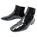 LOUIS VUITTON SIXTIES FLAT ANKLE BOOT SHOES 40 Patent leather ankle boots - Louis Vuitton