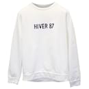 a.P.C "Hiver 87" Collection Logo Sweater in White Cotton - Apc
