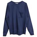 Acne Studios Raglan Sweater in Navy Blue Polyester
