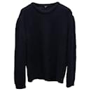 Gucci Chunky Knitted Sweater in Navy Blue Wool