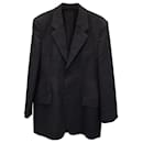 Balenciaga Boxy Single-Breasted Jacket in Black Wool