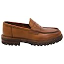 Brunello Cucinelli Loafers in Brown Leather