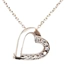[LuxUness] 18k Collar con colgante de corazón de diamantes y oro Collar de metal en excelentes condiciones - & Other Stories