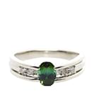 [LuxUness] Platinum Diamond & Tourmaline Ring Metal Ring in Excellent condition - & Other Stories