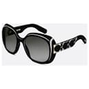 LADY 95.22 R2I Black round sunglasses Reference: LADYR2IXR_10to1 - Dior