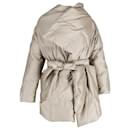 Vivienne Westwood Anglomania Square Puffer Coat in Beige Wool