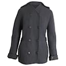 Lanvin Double-Breasted Coat in Grey Wool