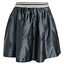 Miu Miu Full Mini Skirt in Green Polyamide
