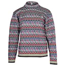 Suéter de malha Alaia em lã multicolorida - Alaïa