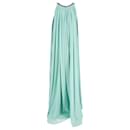 Saloni Embellished Maxi Dress in Mint Polyester - Autre Marque