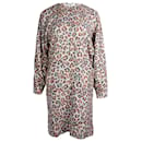 Vestido de manga comprida com estampa de leopardo Chloe em viscose animal print multicolorido - Chloé