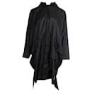 Issey Miyake Travel Raincoat em nylon preto