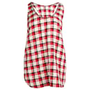 N°21 Racerback Plaid Tank Top in Red Print Cotton - Autre Marque