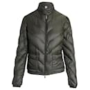 Moncler Quilted Puffer Jacket in Olive Polyamide