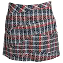Victoria Beckham Tweed Mini Skirt in Multicolor Cotton