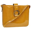 CELINE Shoulder Bag Enamel Yellow Auth 39621 - Céline