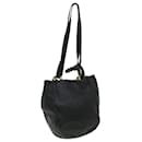 LOEWE Shoulder Bag Leather Black Auth 39398 - Loewe