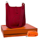 Evelyne shoulder bag 33 in togo red-101161 - Hermès