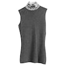 Dior sequin embellished high neck sleeveless sweater 