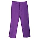 Pantalón Jil Sander de lana virgen violeta
