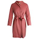 'S Max Mara Wrap Coat in Pink Wool - Autre Marque