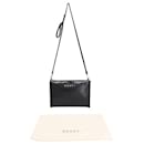 Marni Logo Print Cross Body Bag in Black PVC