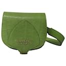 Burberry Small Convertible Crossbody Bag in Green Leather