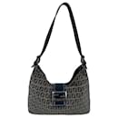 Croissant Fendi Baguette Toile Bleue